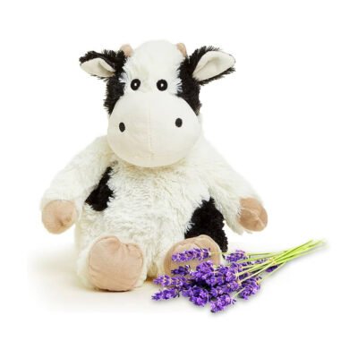 Peluche terapéutico térmico vaca blanca