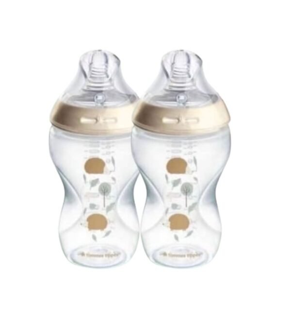 2 Biberones de 11oz con tetina de 3 a 6 meses - TOMMEE TIPPEE